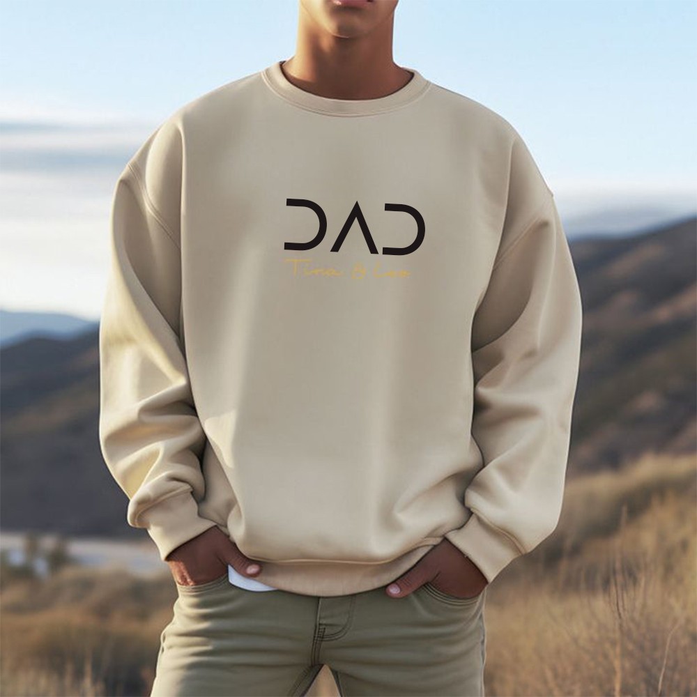Personalised DAD Sweatshirt with Kid's Names For Father's Day Gift