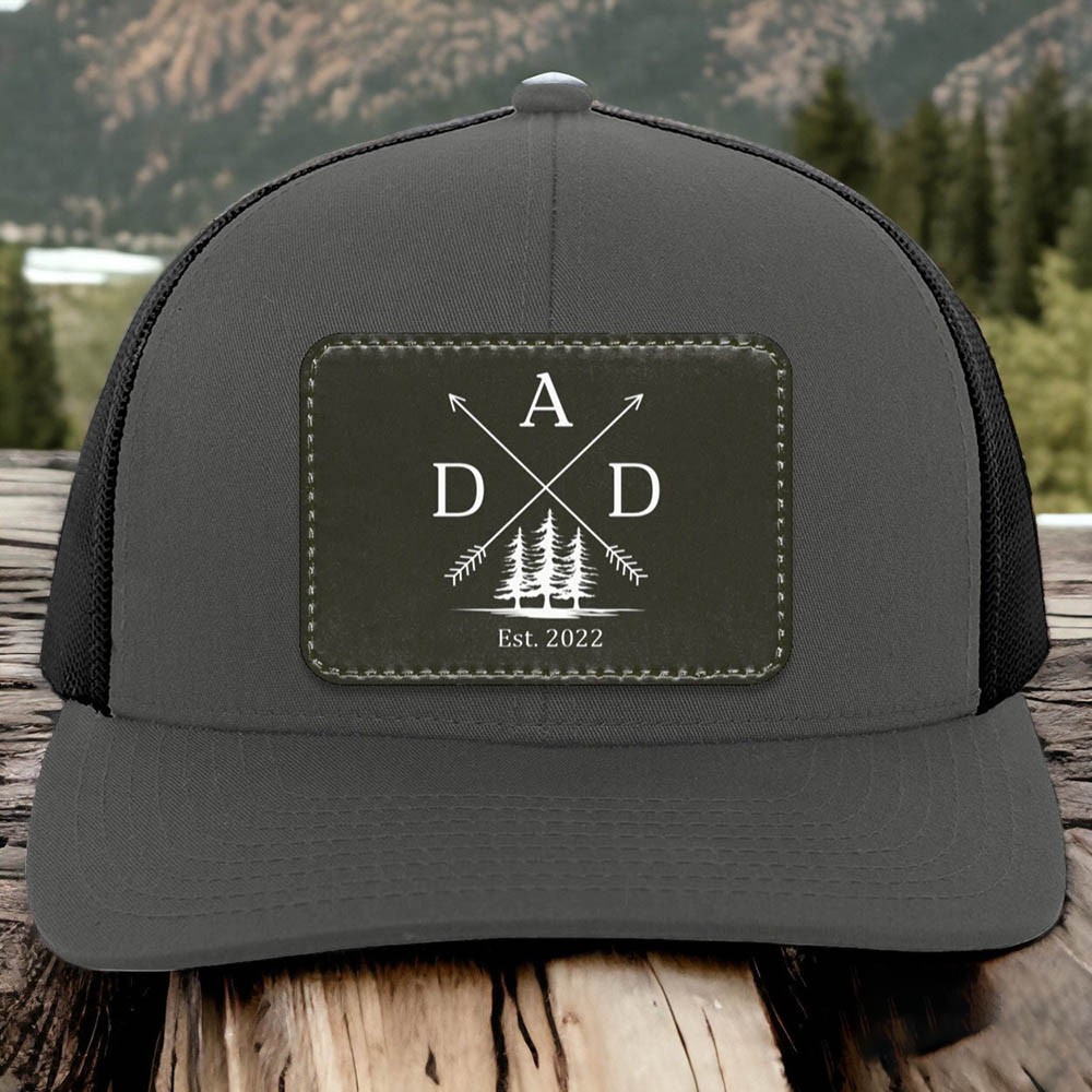 Personalised Dad Patch Hat with Kids Names For Father's Day Gift