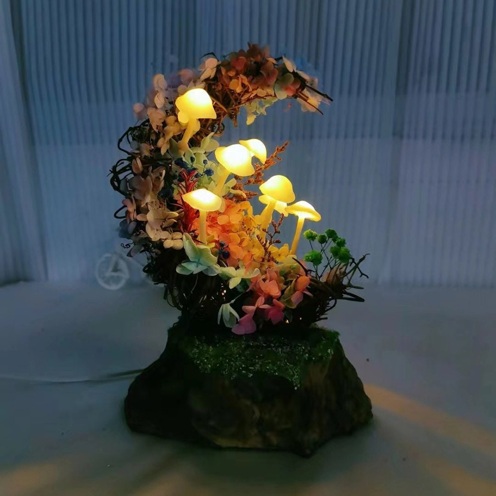 Enchanted Moon Mushroom Lamp For Gift Home Decor
