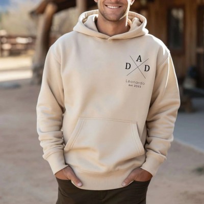 Personalised DAD Sweatshirt with Kid's Names For Father's Day Gift