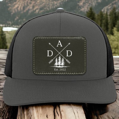 Personalised Dad Patch Hat with Kids Names For Father's Day Gift