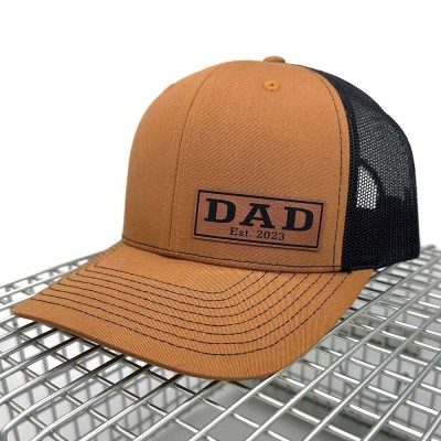 Personalised Dad Patch Hat with Kids Names For Father's Day Gift