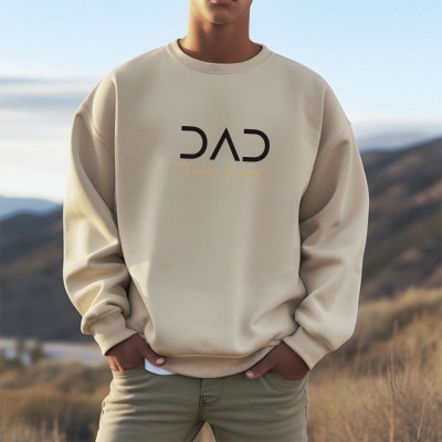 Personalised DAD Sweatshirt with Kid's Names For Father's Day Gift