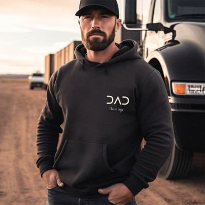 Personalised DAD Sweatshirt with Kid's Names For Father's Day Gift