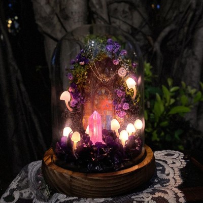 Amethyst Crystal Mushroom Lamp For Gift Home Decor